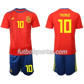 Camisetas España THIAGO 10 Niño Primera Equipacion 2019